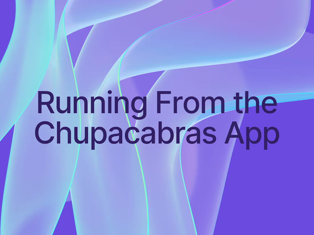 Cover image for Running From the Chupacabras