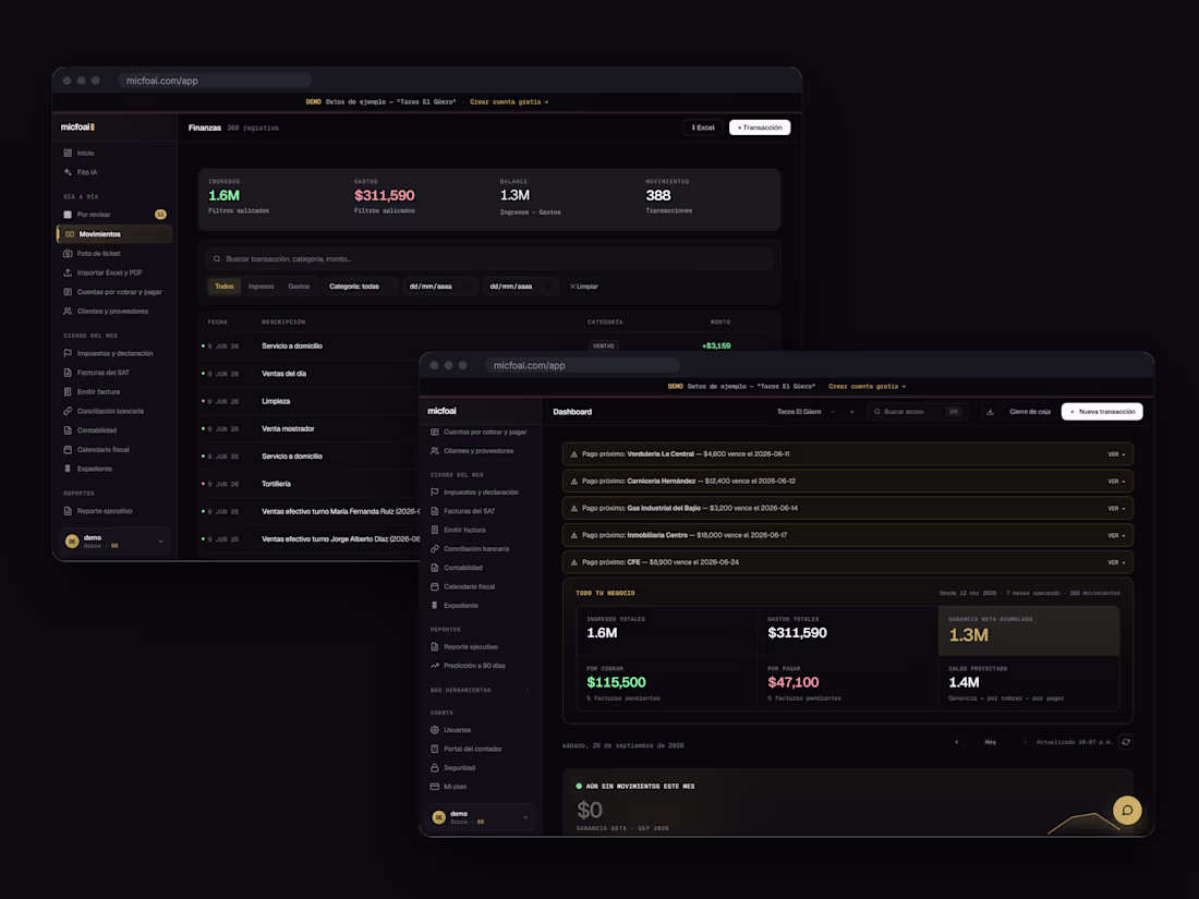 Cover image for micfoai — AI-Powered Accounting SaaS