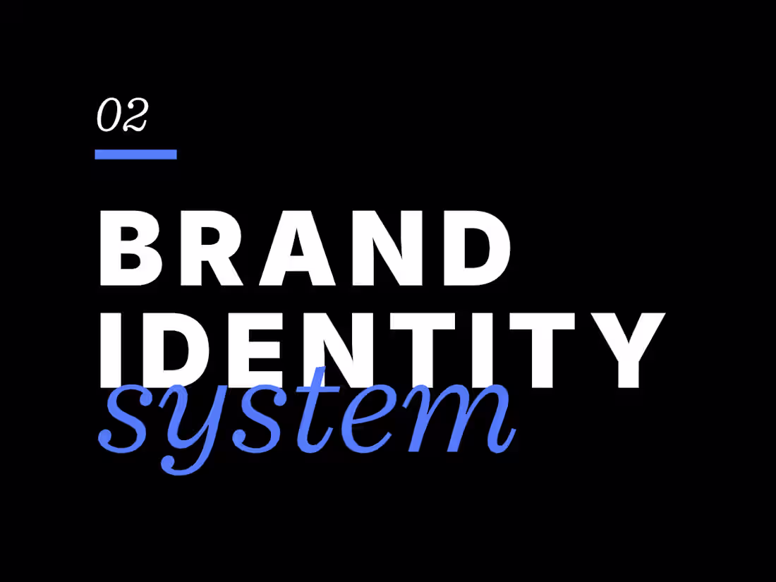 Cover image for Brand Identity System + Guidelines