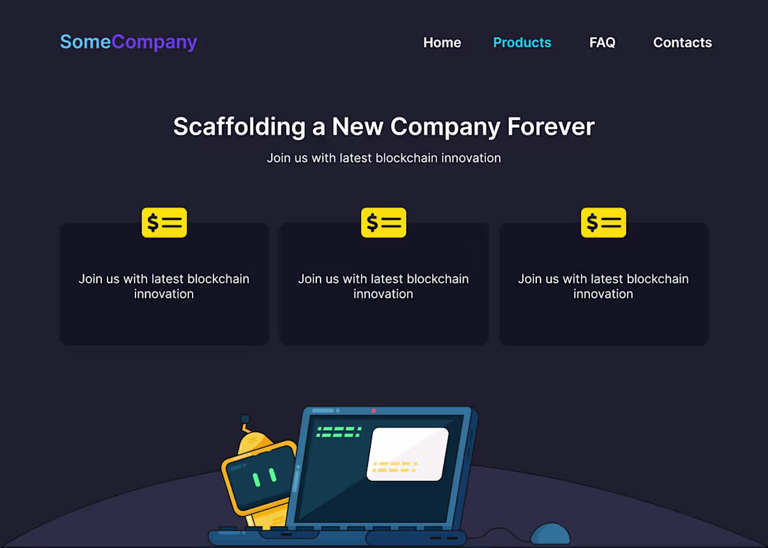 Cover image for Simple page with Responsiveness