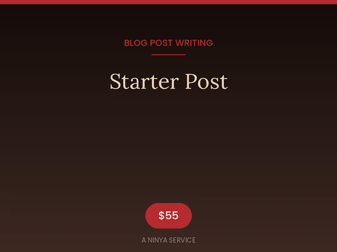 Cover image for Blog Post Writing — Starter