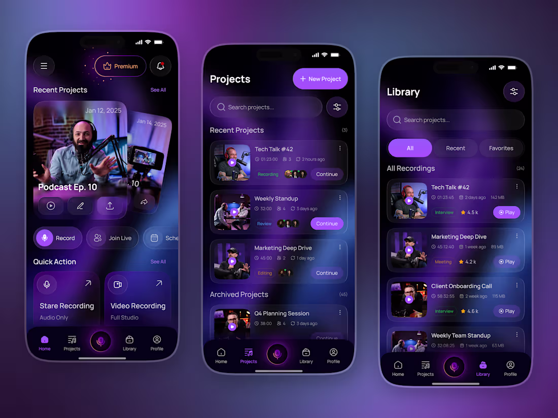 Cover image for Podcast App UI Design –