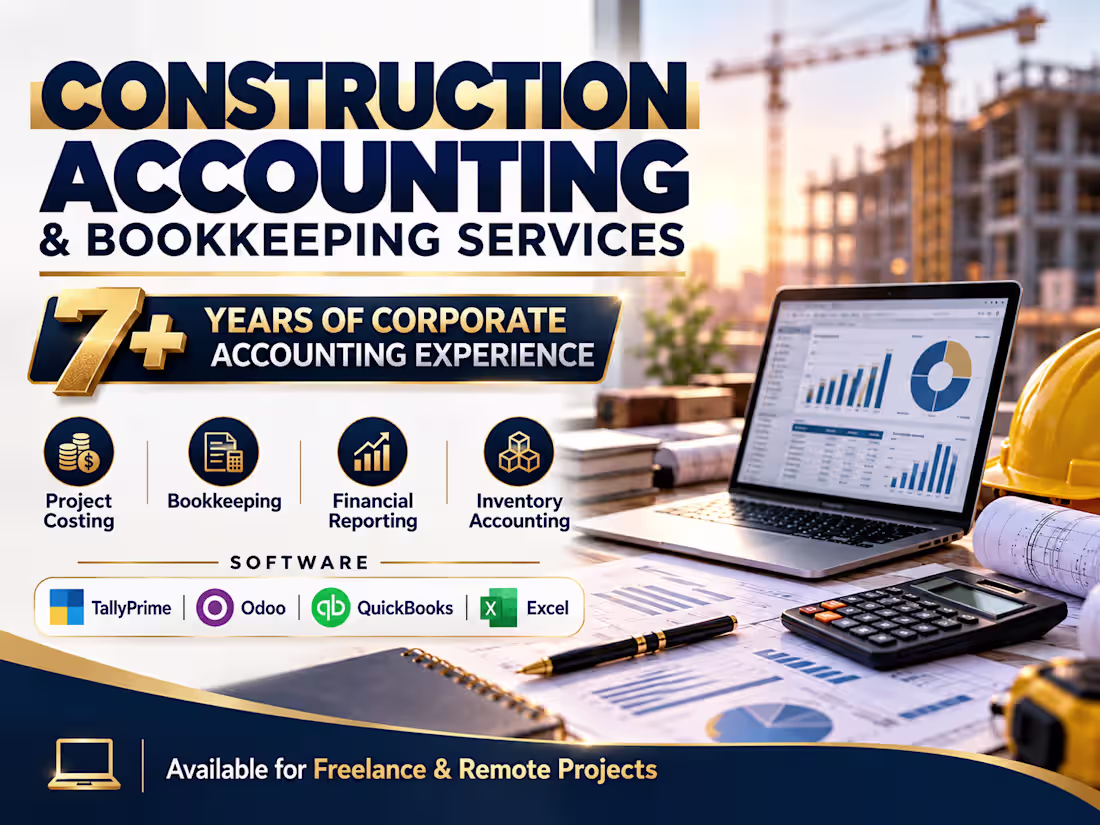Cover image for Construction Accounting & Bookkeeping | Project Costing