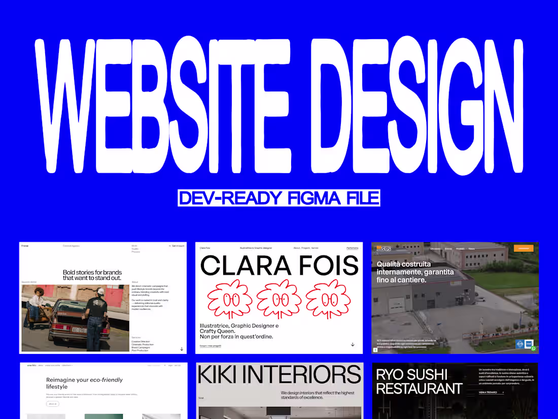 Cover image for Full Website Design - Figma