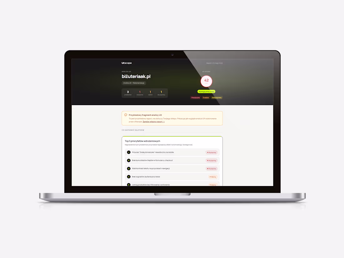 Cover image for UX Audit for Websites & E-commerce Stores