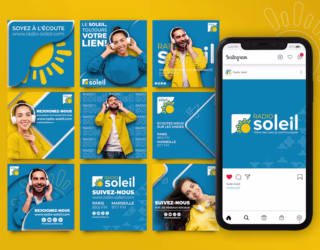 Cover image for Radio Soleil France | Branding