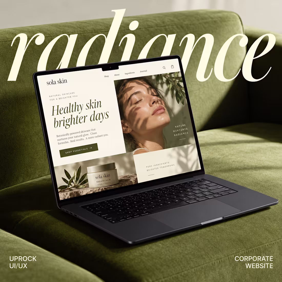 Cover image for Website Design & Brand Identity for Sola Skin