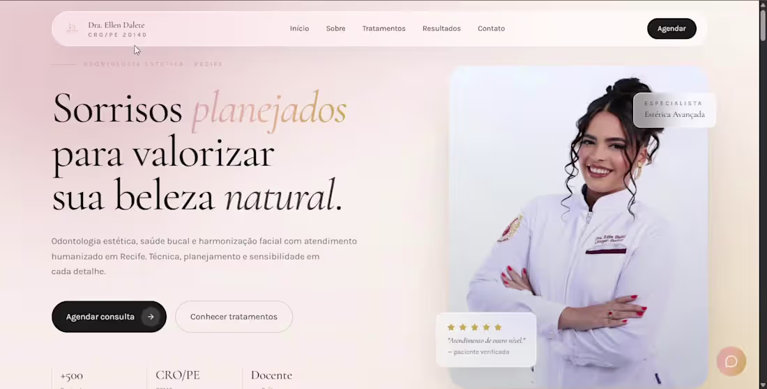 Cover image for Dra. Ellen Dalete - Dental Clinic Website