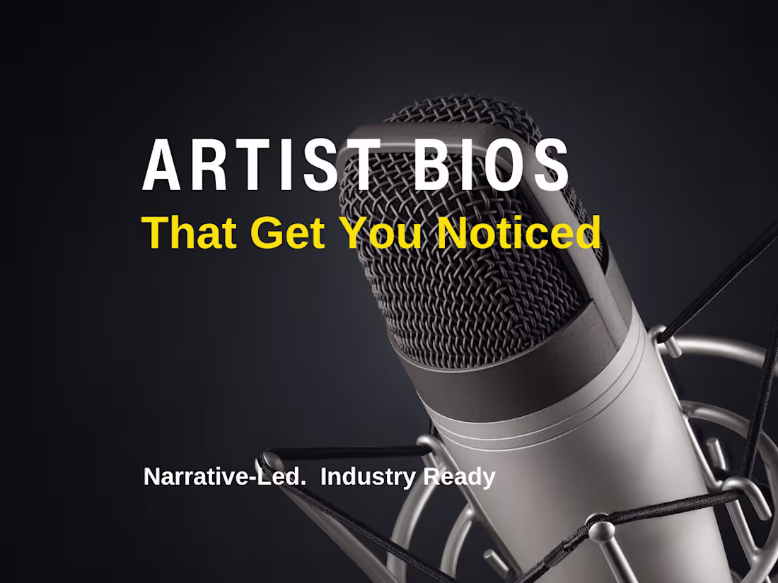 Cover image for Get Noticed: Professional Artist Bios for Musicians