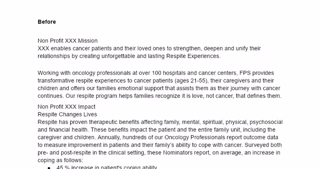 Cover image for Non Profit XXX Mission Clarity Enhancement