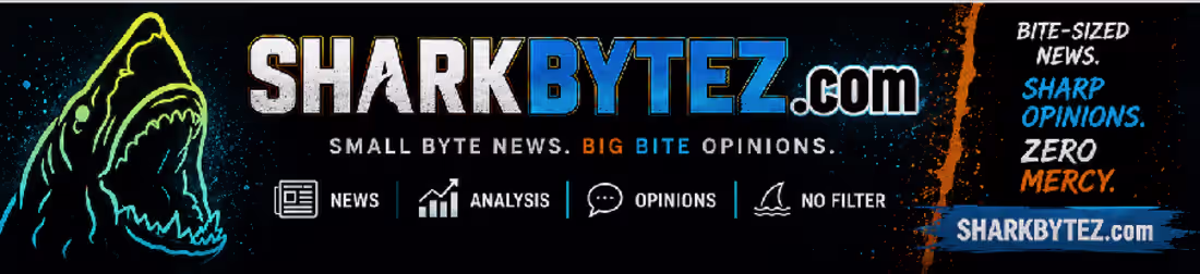 Cover image for Built/Branded financial news satire site SharkBytez.com