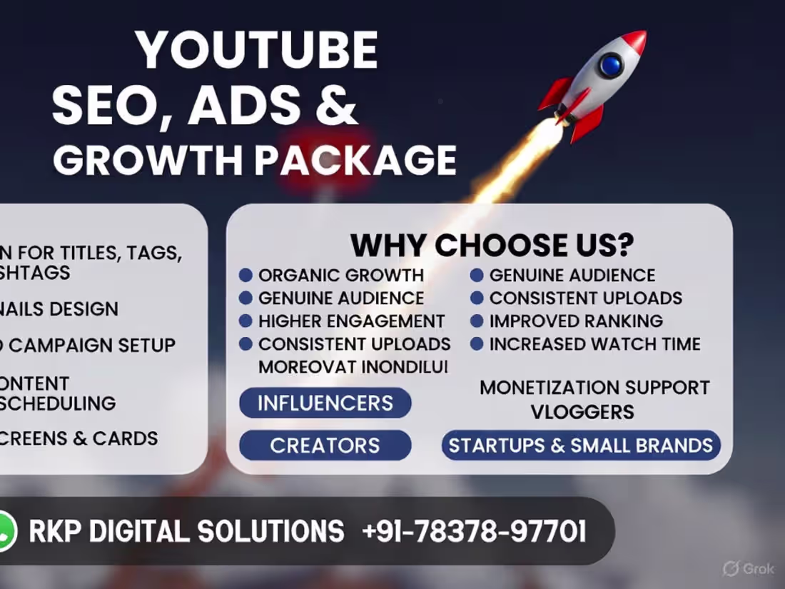 Cover image for Social Media Marketing & Growth Strategy for Brands