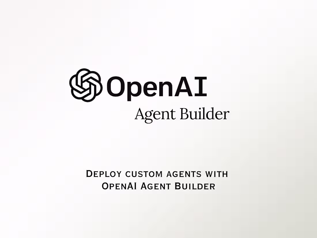 Cover image for AI agents using OpenAI’s Agent platform