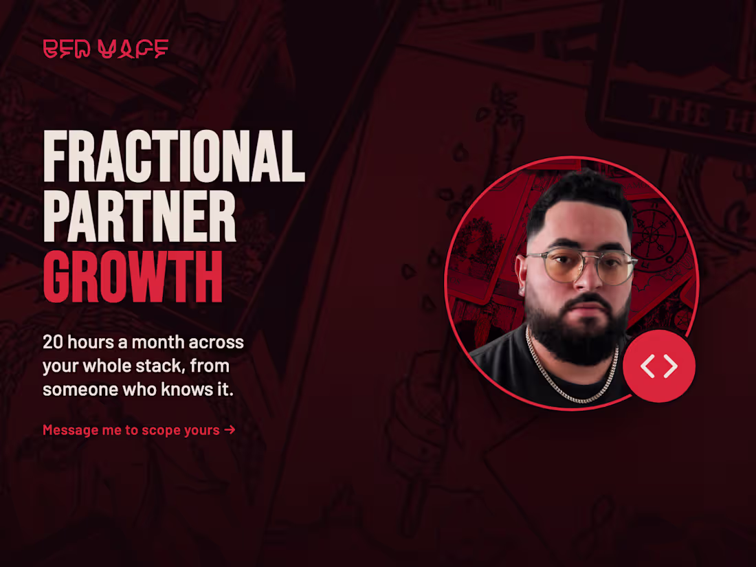 Cover image for Fractional Technical Partner: Growth