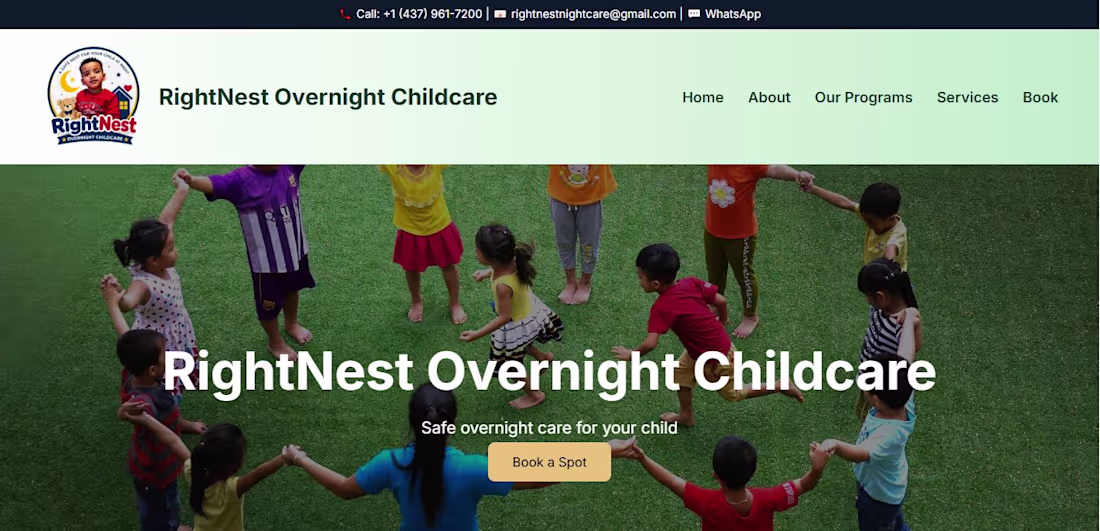 Cover image for Night Nest Childcare is a