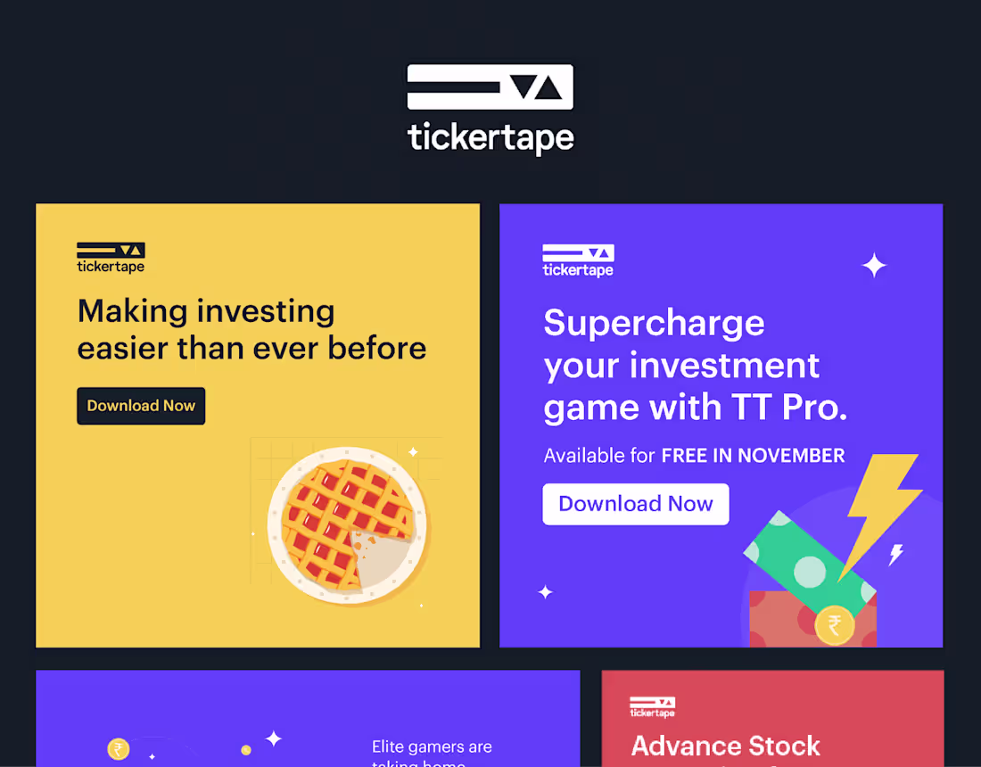 Cover image for Facebook Ads & Infographics | TickerTape