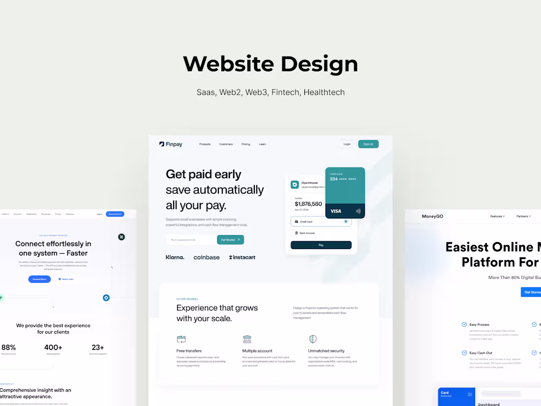 Cover image for WEBSITE UX UI DESIGN