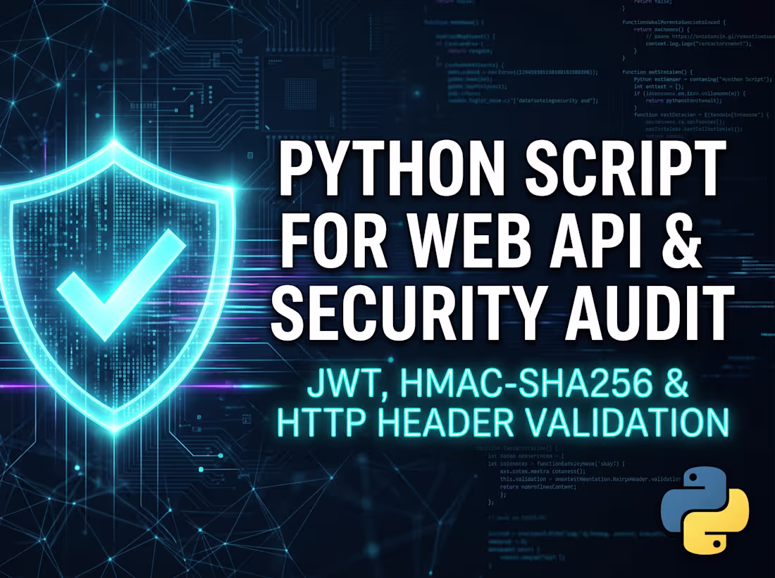 Cover image for Python Script for Web API & Security Header Audit