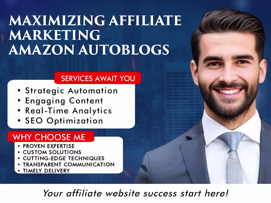 Cover image for Maximizing Affiliate Marketing: Building Amazon Autoblogs