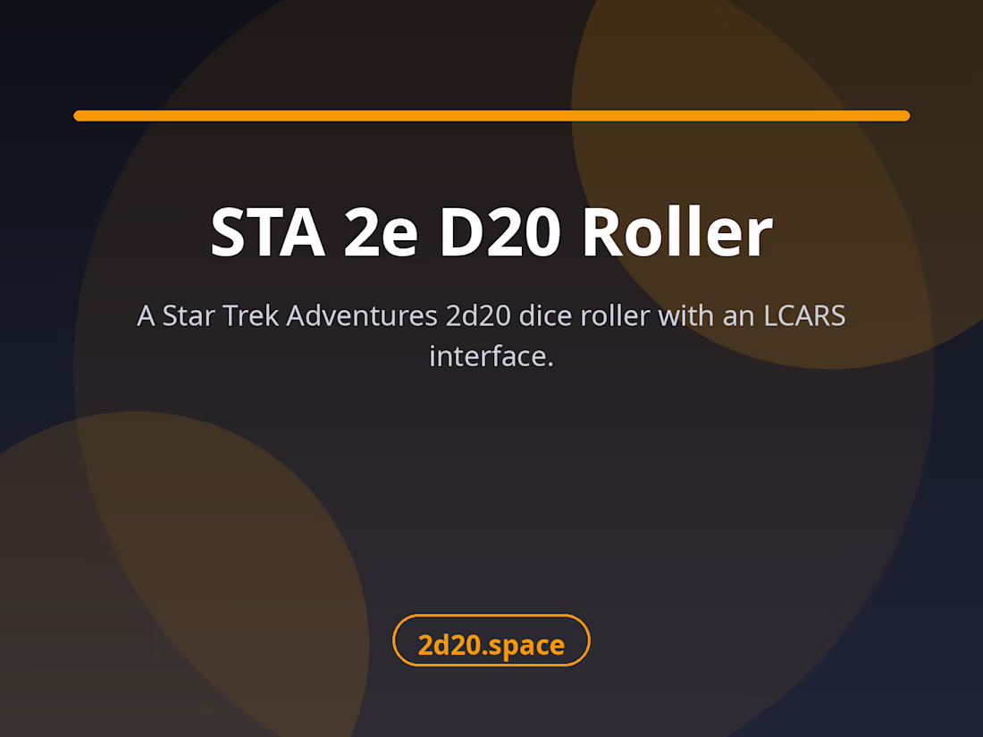 Cover image for STA 2e D20 Roller — LCARS