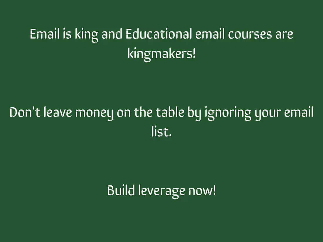 Cover image for An educational email course welcome email' for a personal brand.