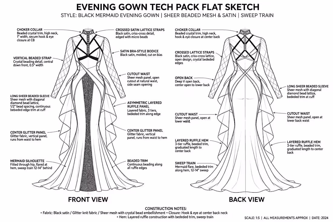 Cover image for CLOTHING TECHPACK DESIGN