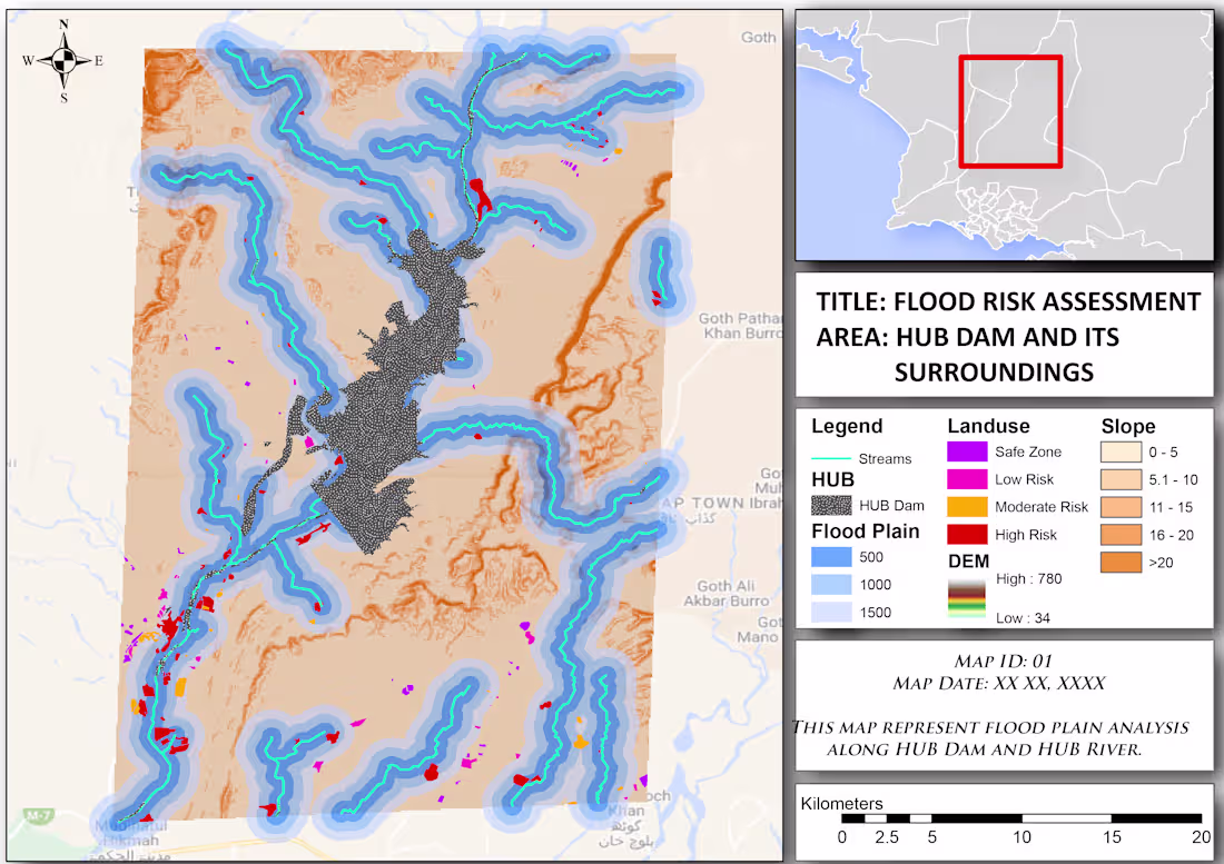 Cover image for Performed flood risk assessment around