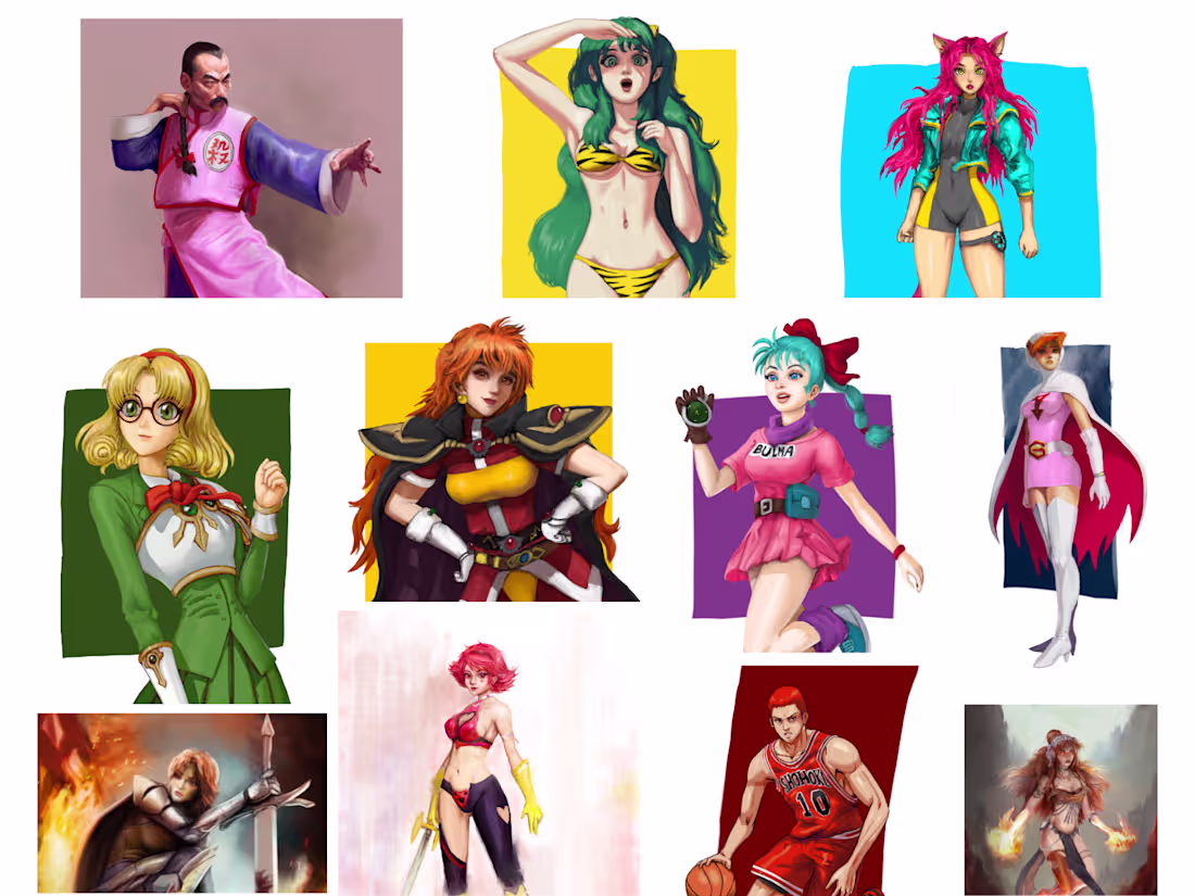 Cover image for Anime Fanart Illustrations
