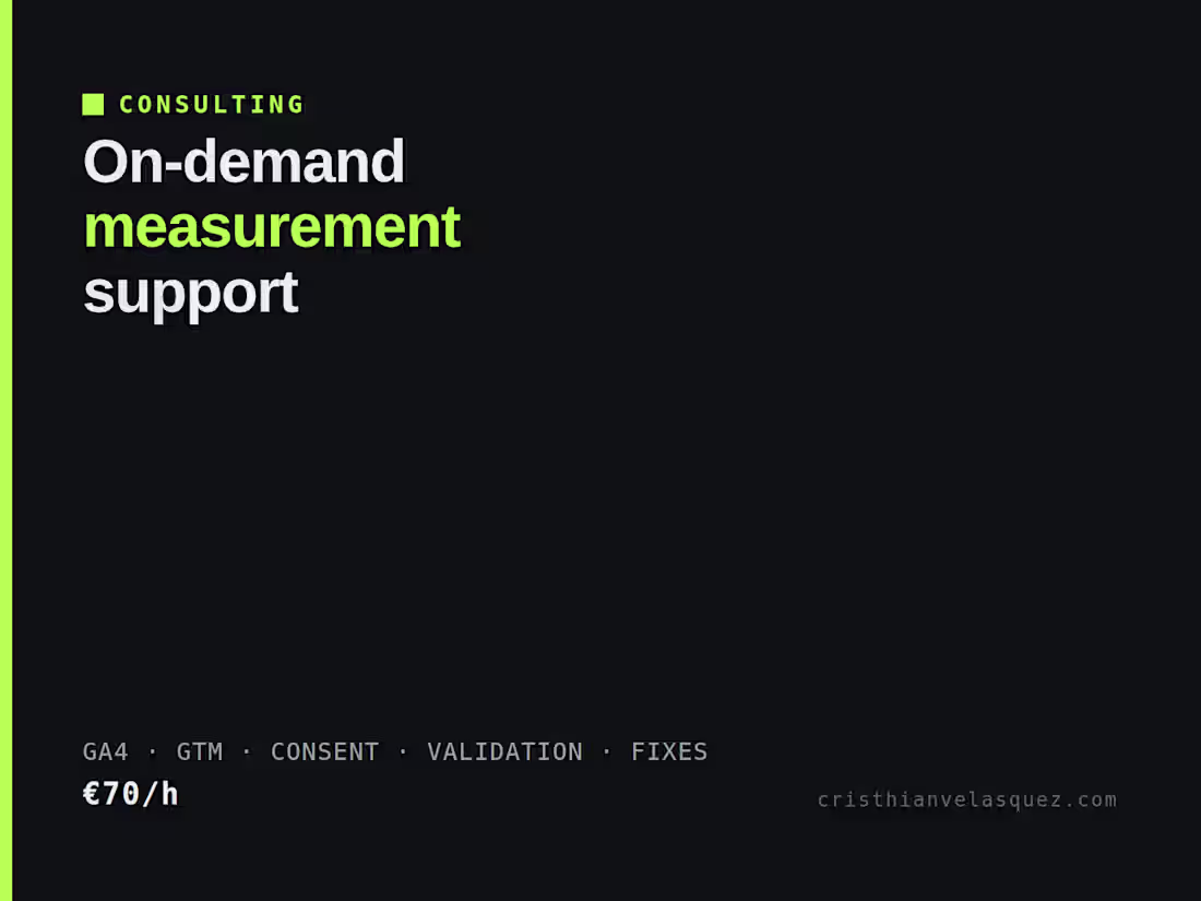 Cover image for Measurement consulting & support (hourly)
