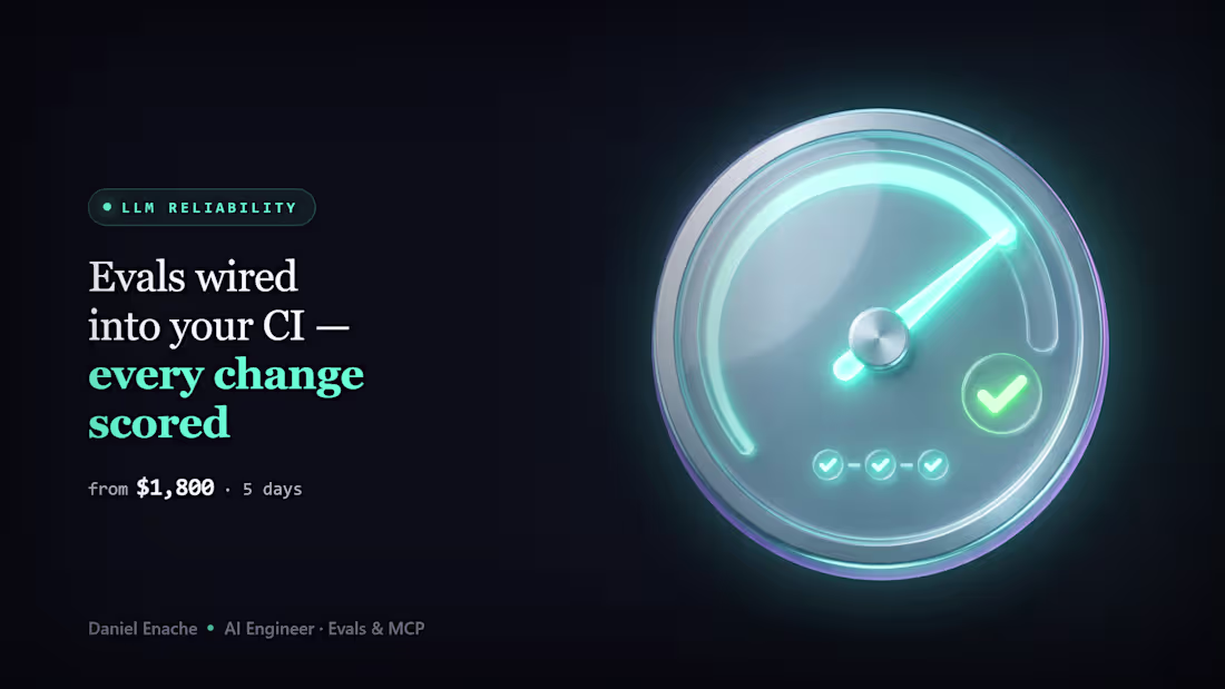 Cover image for AI Agent Reliability Audit — Evals Wired Into Your CI