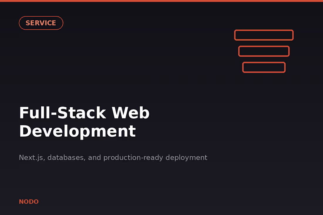 Cover image for Full-Stack Web Development