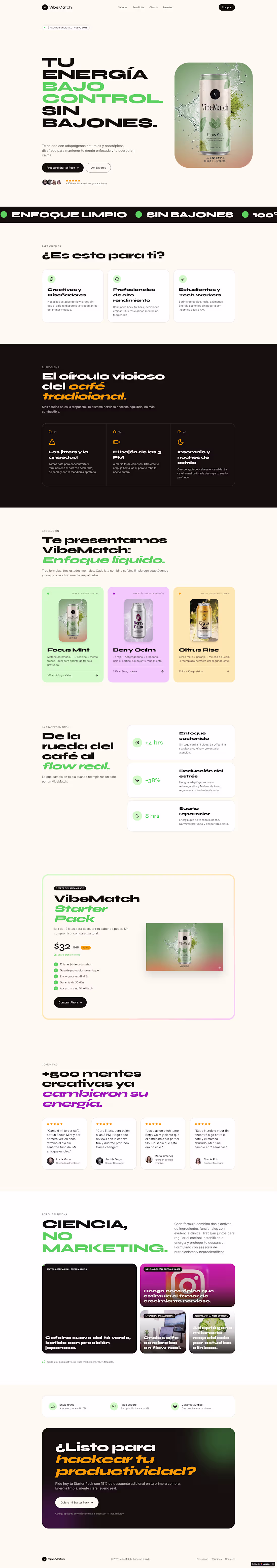 Cover image for VibeMatch | E-Commerce Landing Page