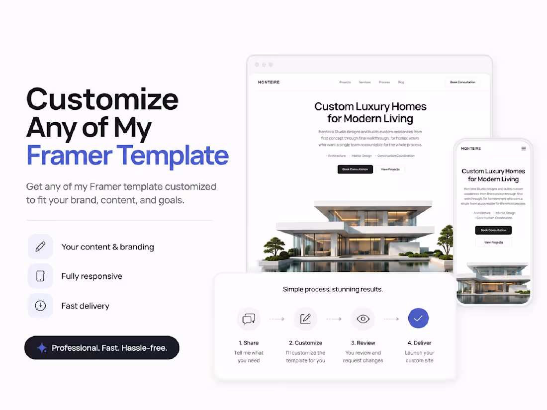 Cover image for Customize any of my Framer template