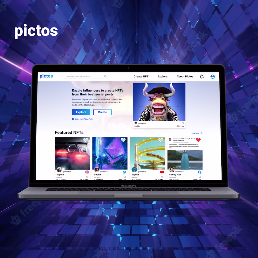 Cover image for Pictos NFT Marketplace