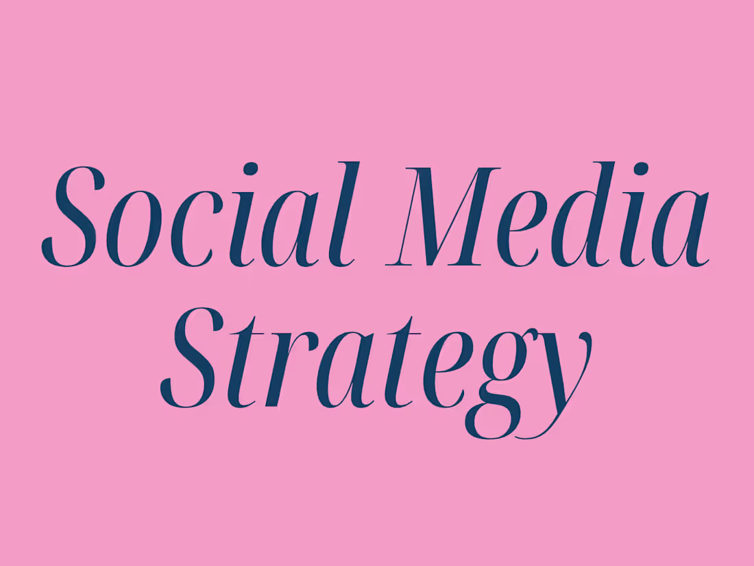 Cover image for Social Media Strategy Session