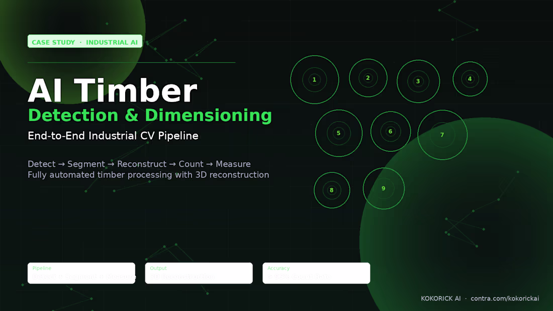 Cover image for AI Timber Detection, Counting & Dimensioning