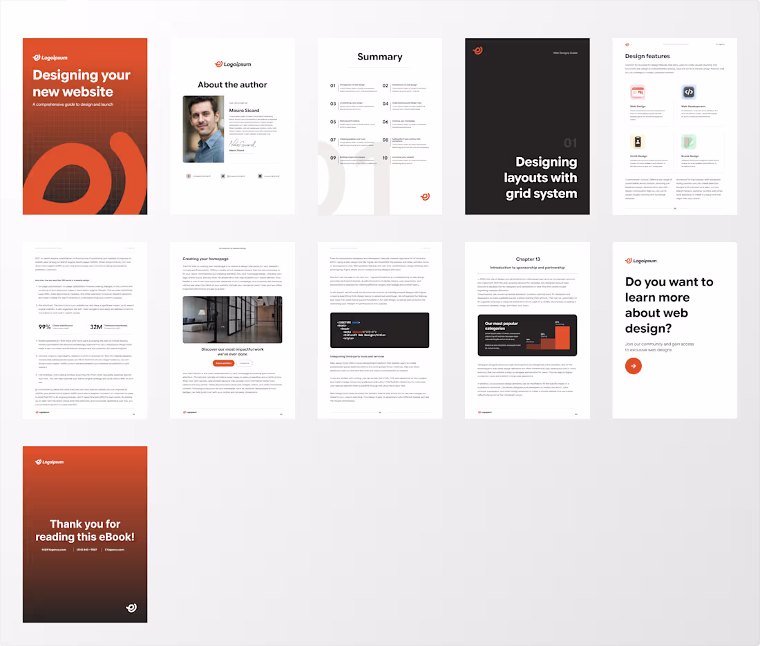 Cover image for Designed a complete, visually consistent