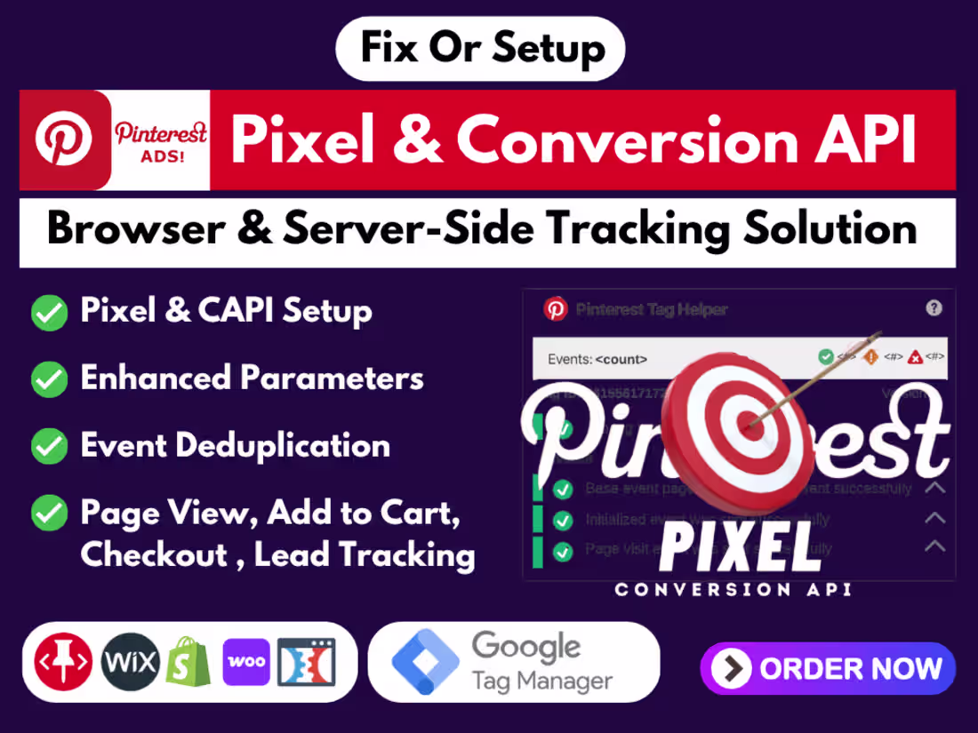 Cover image for Pinterest Pixel Tag & Conversion API Setup Google Tag Manager