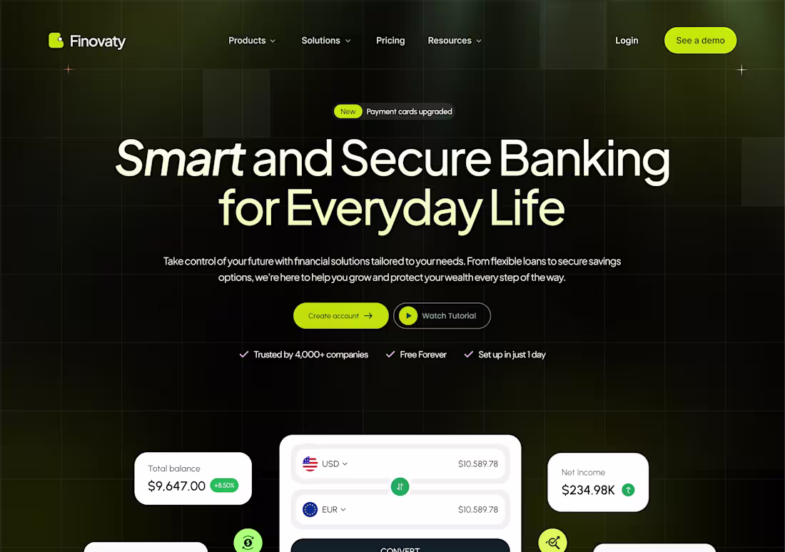 Cover image for Designed this Premium Hero for a Fintech Website 🚀 What do ...