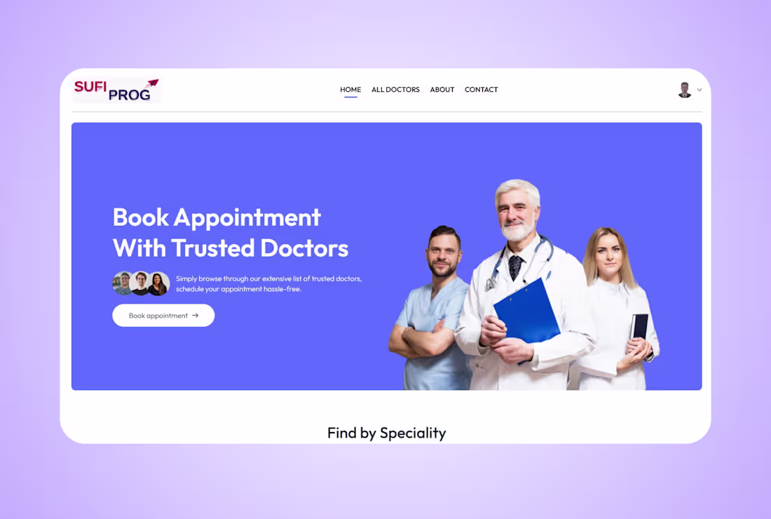 Cover image for Hospital Appointment Booking System with