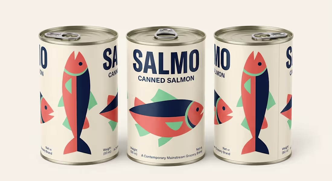 Cover image for Canned Salmon Packaging Design |