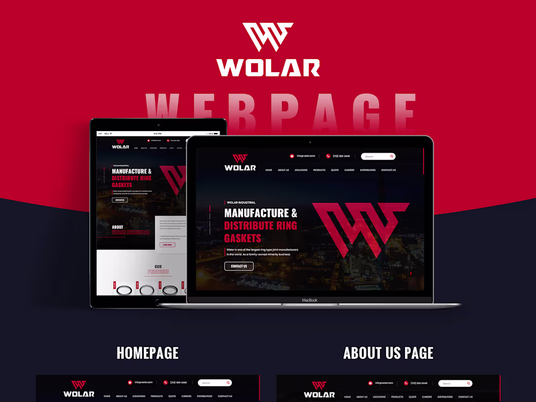Cover image for Industrial website & presentation design
