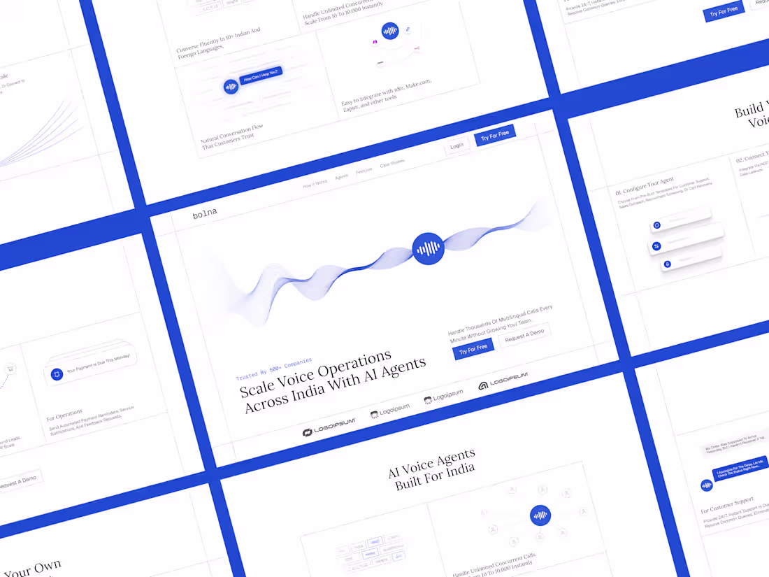 Cover image for Figma + Framer Landing page design & development