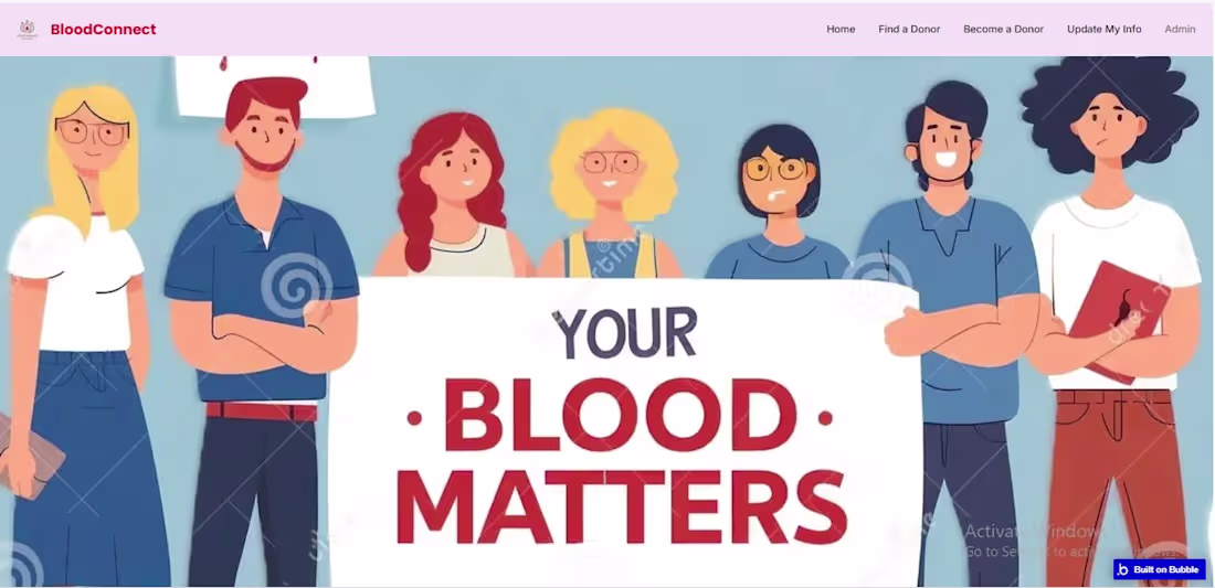 Cover image for BloodConnect – Every Drop Counts! Struggling to find blood w...