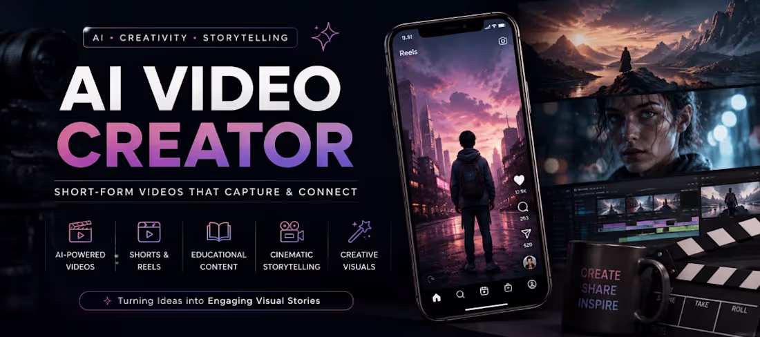 Cover image for Cinematic AI videos (30-40second)