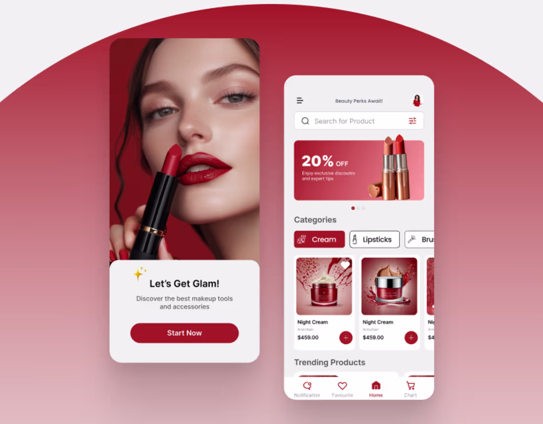 Cover image for Ecommerce Make up Shop App