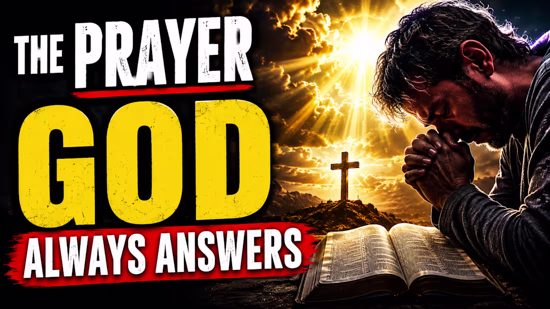 Cover image for 🏆 The Prayer God Always Answers (Bible Thumbnail)