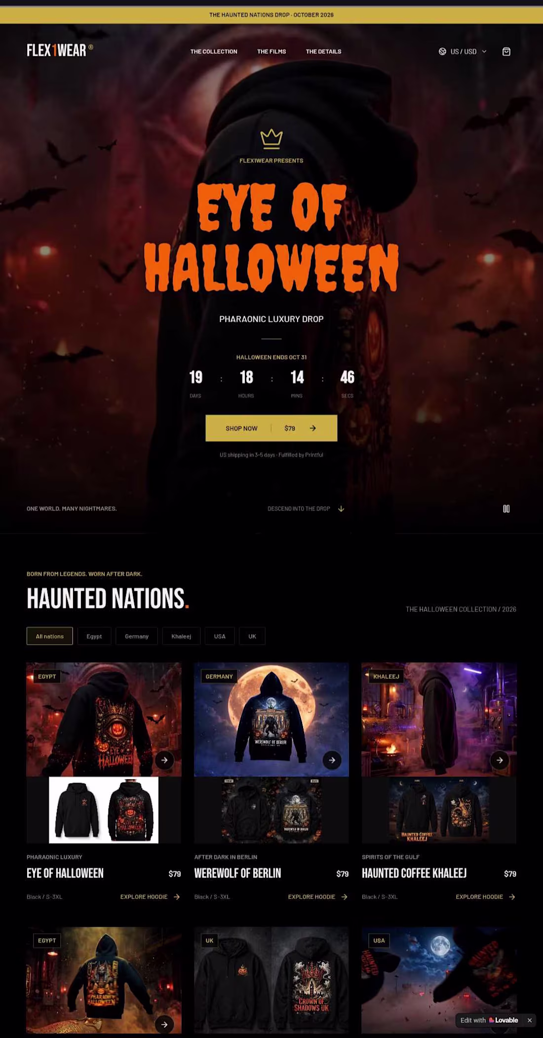 Cover image for THE HAUNTED NATIONS DROP ·