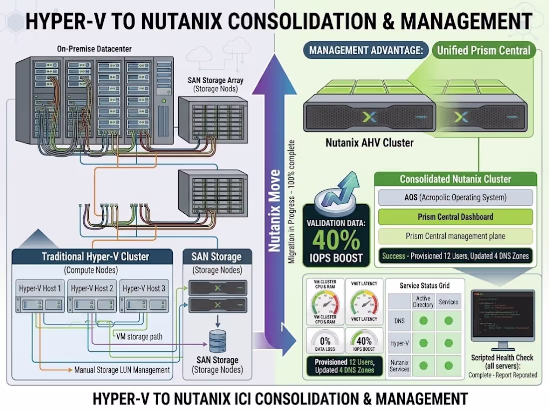Cover image for HyperV to Hyperconverge Migration using