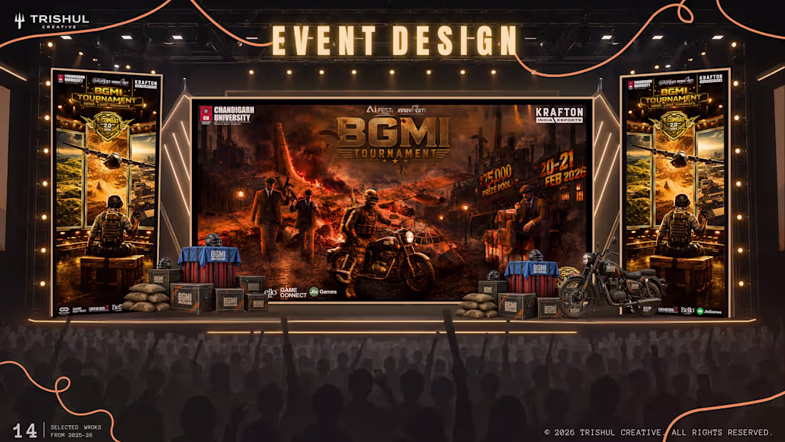 Cover image for BGMI Tournament — Event Design
An